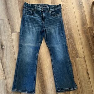 American Eagle Outfitters Dark Blue Flare Jeans